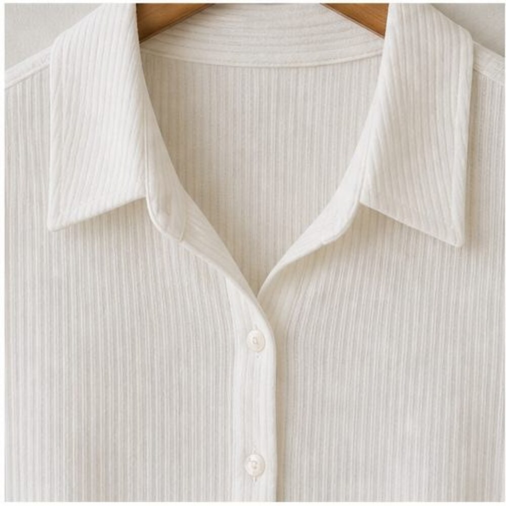 Ivory Ruffle Blouse - Picture 4 of 6
